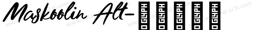 Maskoolin Alt字体转换
